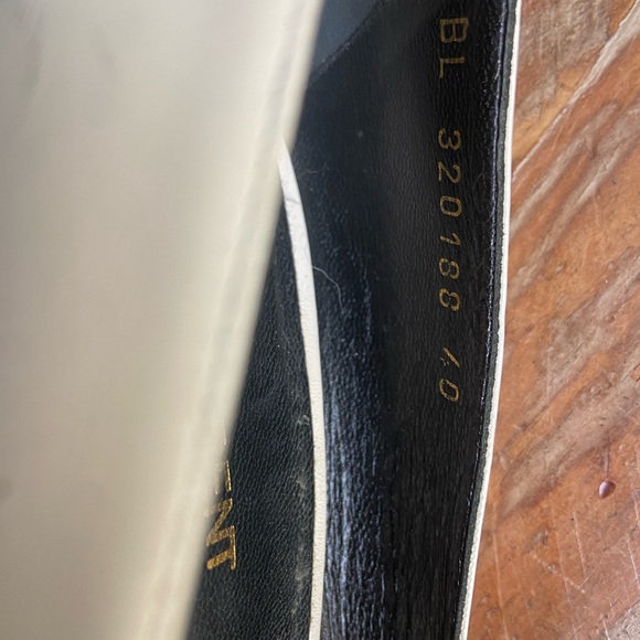 Stunning pair of Saint Laurent heels size 40/9 Run Cap-toe. - Picture 11 of 12